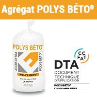 Billes de polystyrène pour chapes, mortiers et bétons légers : POLYS BÉTO® - Batiweb